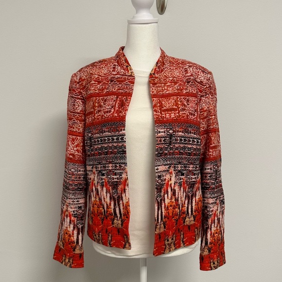H&M Red Retro Western Blazer | Multicolor | Medium - Picture 1 of 5